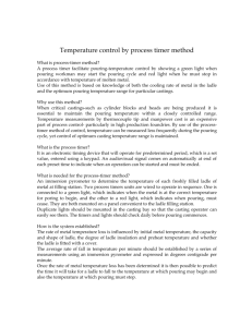 Temperature control by process timer method - V