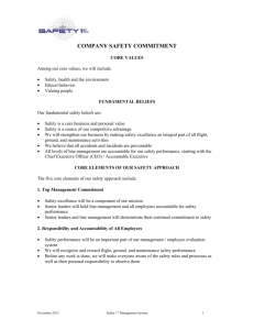 (company) safety culture commitment