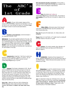 ABC`s of First Grade