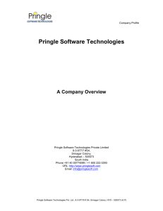 Company Profile - Pringle Software Technologies Pvt. Ltd.
