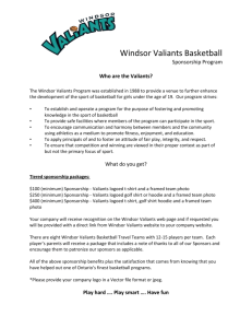 Windsor valiants basketball