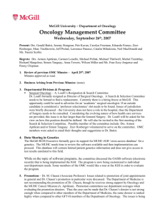 Oncology Management Committee