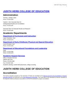 Judith Herb College of Education Faculty