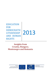 Education for Democratic Citizenship and Human Rights in HUNGARY