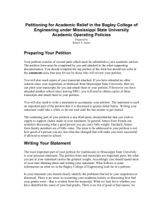 Writing A Statement - Bagley College of Engineering