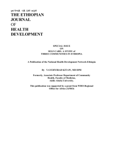 Volume 2 - The Ethiopian Journal of Health Development