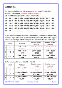 Simm Add 1 2 3 and 4 digit numbers HW answers