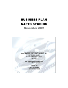 [Company Name] - NAFTC Studios