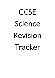 Core Science Revision Tracker