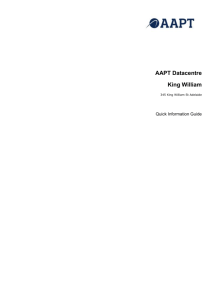 AAPT King William Data Centre