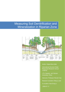 Introduction of the riparian zone