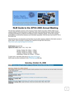 apha-2008-sessions-of-interest
