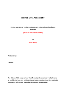 Sample Service Level Agreement