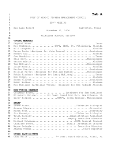 November 2006 Council Minutes