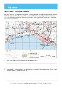 Worksheet 2.2—Coastal erosion