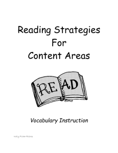 vocabulary instruction packet - Ms. Bishop`s instructional coach blog