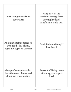 BCPS Biology Reteaching Guide Ecology Vocab Card Definitions