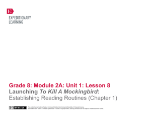 Grade 8: Module 2A: Unit 1: Lesson 8 Grade 8: Module 2A: Unit 1