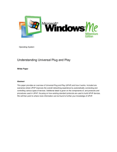 Understanding Universal Plug and Play