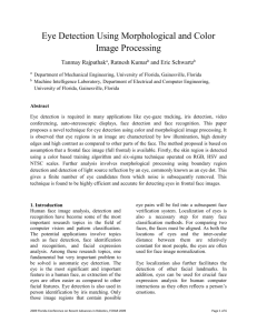 Eye Detection Using Morphological and Color Image Processing