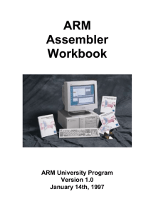 ARM Assembler Workbook