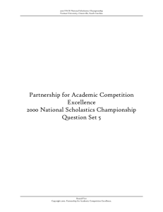NSC 05 - High School Quizbowl Packet Archive