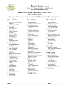 Medical System Checklist - Healing Therapies on Cape Cod with