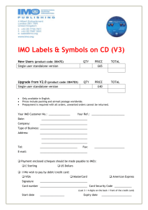 IMO Labels & Symbols on CD (V3) New/upgrade