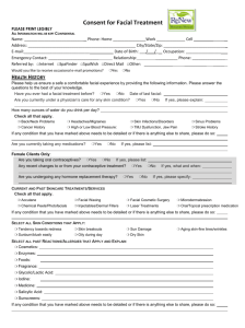 facial registration form
