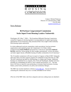 Commission Solicits Written Comments