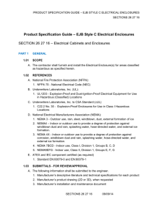 Product Specification Guide – EJB Style C