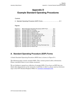 Standard Operating Procedures, Sample