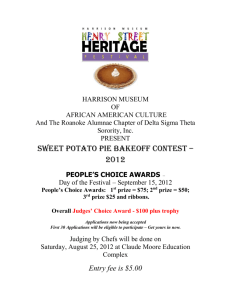 Contest Rules & Entry Form - The Harrison Museum of African