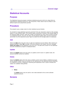 Statistical Accounts