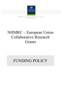 nhmrc - european union collaborative research grants