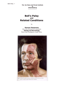 Bell`s Palsy and Related Conditions