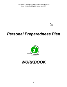 Let`s Make a Plan Workbook