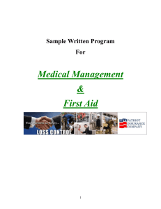 Occupational Health & First Aid