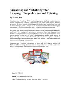 Visualizing and Verbalizing® for Language Comprehension and