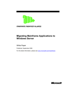 MigratingMainframeApplicationsToWindowsServer