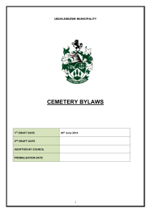 Cemeteries - Ubuhlebezwe Municipality