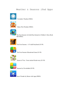 Weather & Seasons iPad Apps