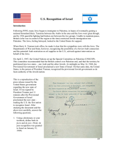 US Recognition of Israel - Harry S. Truman Library and Museum