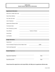 Student Assistant Form (MS Word)
