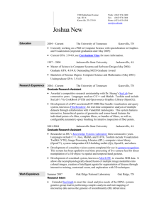 Resume - The University of Tennessee, Knoxville