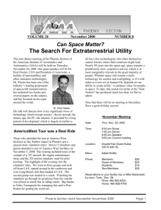 VOLUME 24 November 2000 NUMBER 8 - AIAA Info