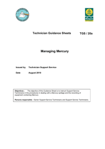 TGS / 20a - Managing Mercury