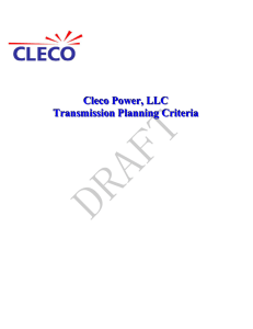 Cleco Transmission Planning Criteria