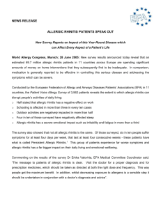 news release - European Federation of Allergy and Airways