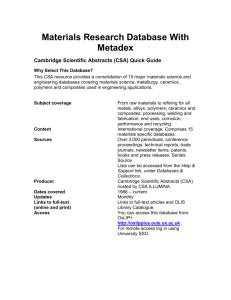 Materials Research Database With Metadex